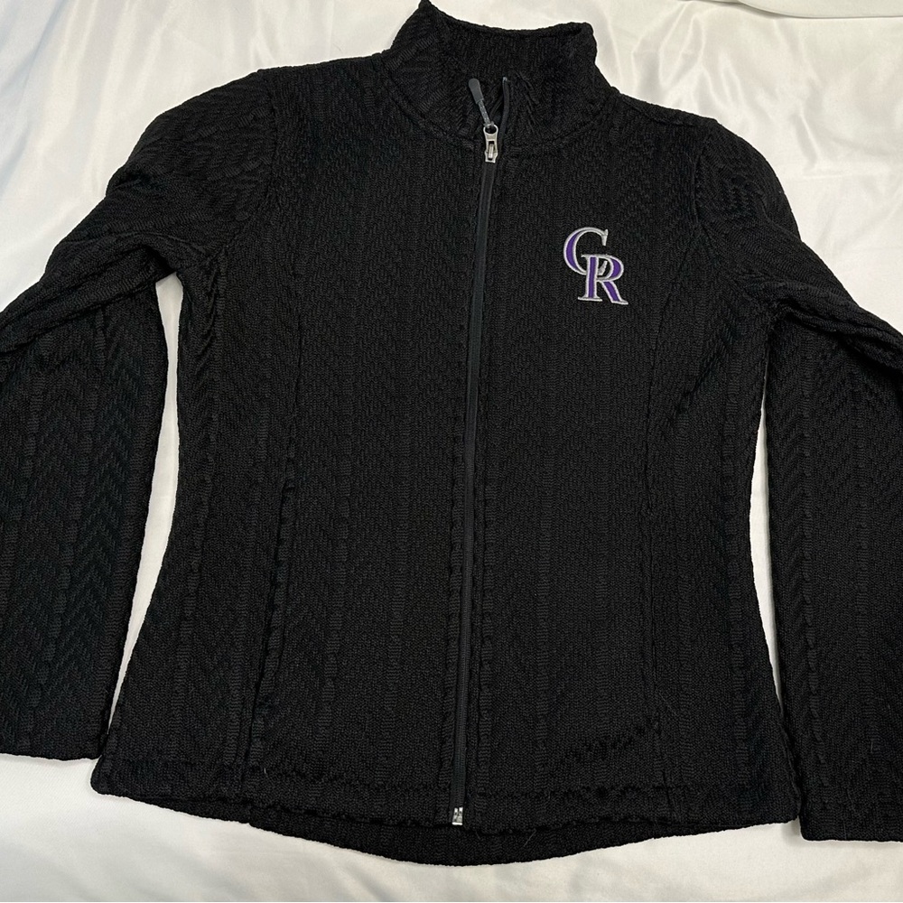 MLB Rockies Black Sweater with CR Logo